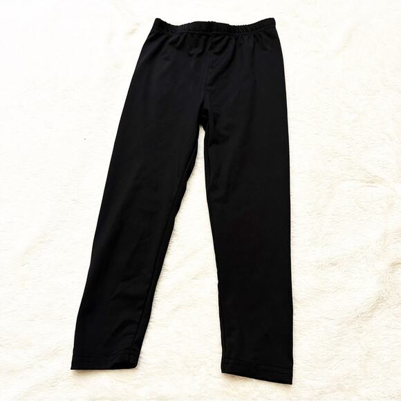 Girl's Black Shein Leggings sz 5 Black Pull on Pants - Picture 1 of 4